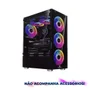 Gabinete Gamer 6 Ventoinhas RGB Mid Tower Atx Vidro Lateral Baia Para SSD/hdd