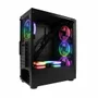 Gabinete Gamer 6 Ventoinhas RGB Mid Tower Atx Vidro Lateral Baia Para SSD/hdd