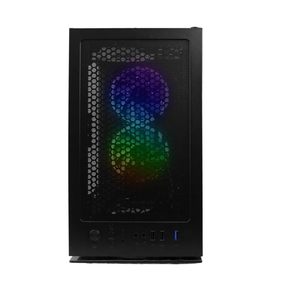 Gabinete Gamer 6 Ventoinhas RGB Mid Tower Atx Vidro Lateral Baia Para SSD/hdd Gabinete Gamer 6 Ventoinhas RGB Mid Tower Atx Vidro Lateral Baia Para SSD/hdd