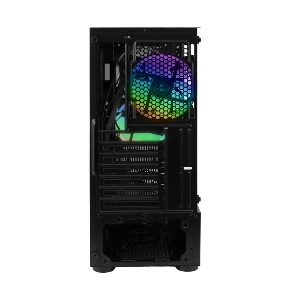 Gabinete Gamer 6 Ventoinhas RGB Mid Tower Atx Vidro Lateral Baia Para SSD/hdd Gabinete Gamer 6 Ventoinhas RGB Mid Tower Atx Vidro Lateral Baia Para SSD/hdd