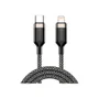 Cabo Hrebos Titanium Usb-c Lightning 27w Nylon Cb-366i Preto