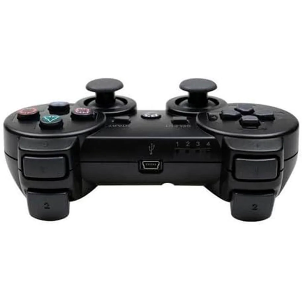 Controle Wireless Double Shock Sem Fio Compativel Para Ps3 Cor Preto