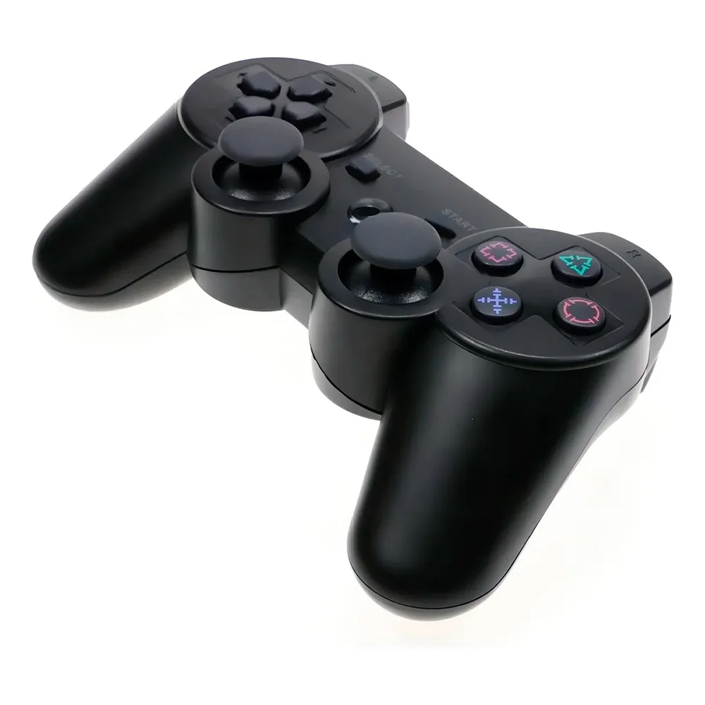 Controle Wireless Double Shock Sem Fio Compativel Para Ps3 Cor Preto