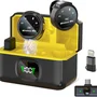 Microfone De Lapela Sem Fio Profissional Com Base De Carregamento, Display LED, Com Lightning/usb