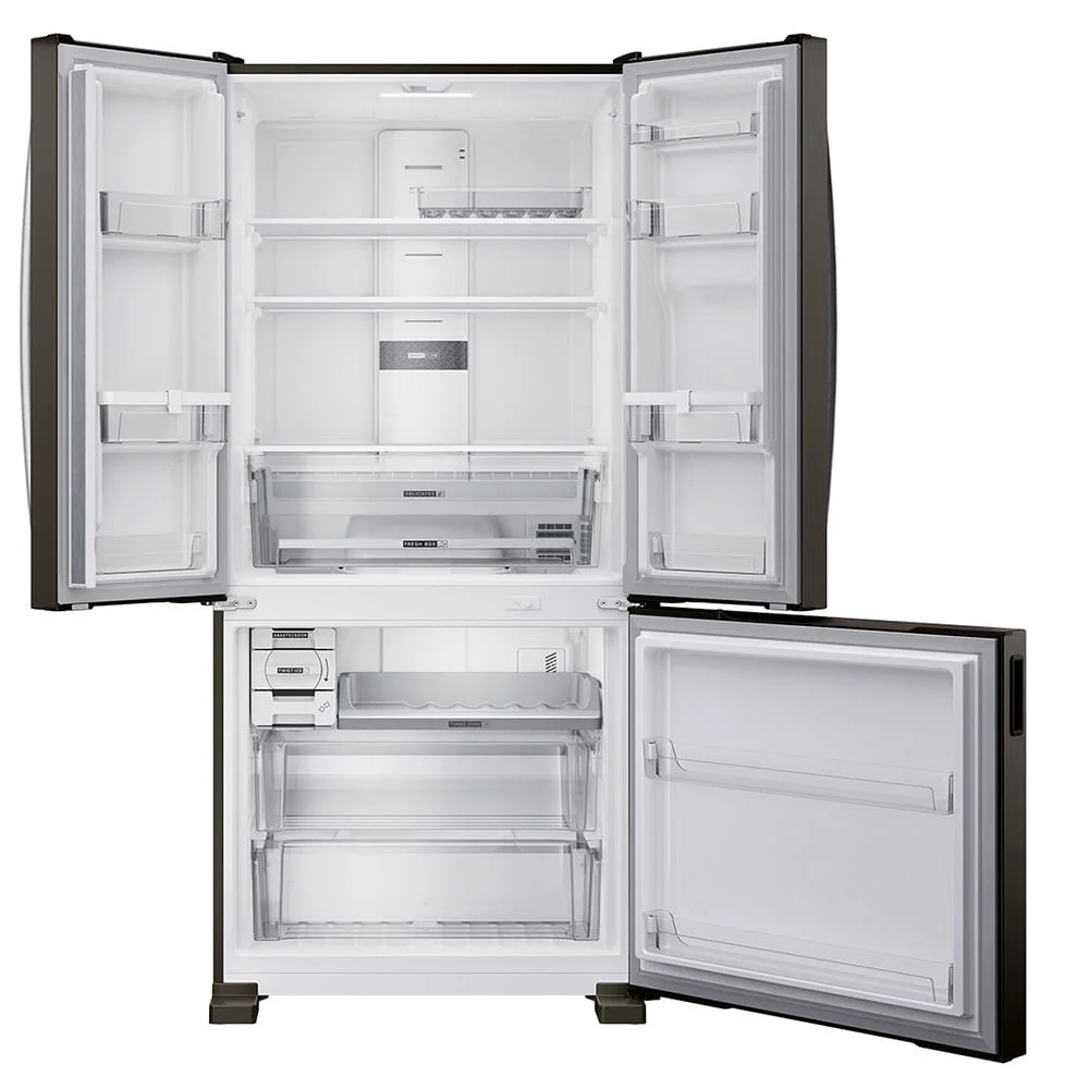 Refrigerador French Door Brastemp De 03 Portas Frost Free Com 559 Litros Black Inox - Bro85me - 220v Refrigerador French Door Brastemp De 03 Portas Frost Free Com 559 Litros Black Inox - Bro85me - 220v