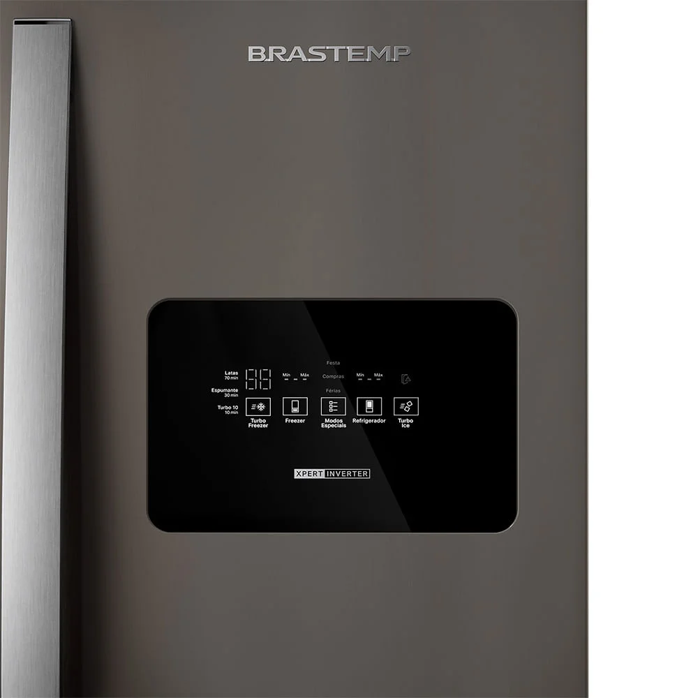 Refrigerador French Door Brastemp De 03 Portas Frost Free Com 559 Litros Black Inox - Bro85me - 220v Refrigerador French Door Brastemp De 03 Portas Frost Free Com 559 Litros Black Inox - Bro85me - 220v