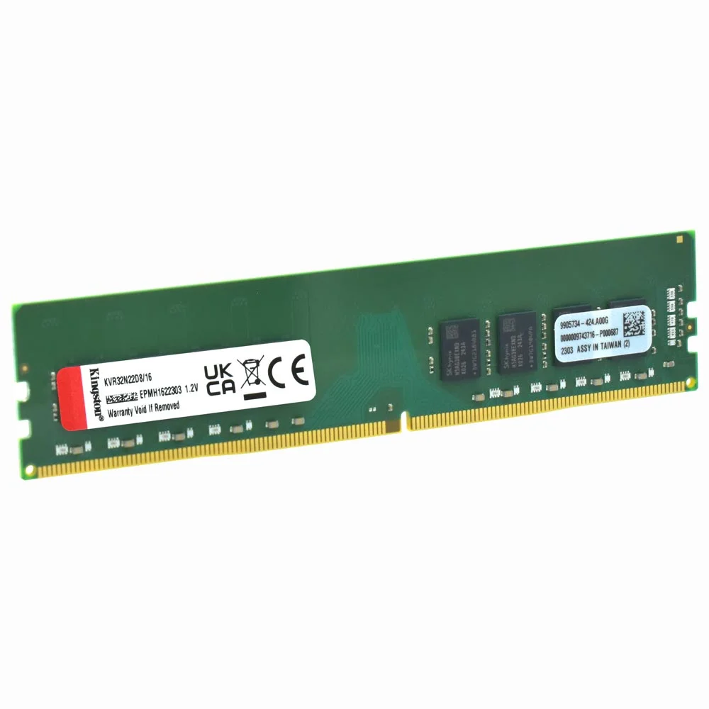 Memoria Kingston 16gb Ddr4 3200mhz Kvr32n22d8/16wp Memoria Kingston 16gb Ddr4 3200mhz Kvr32n22d8/16wp