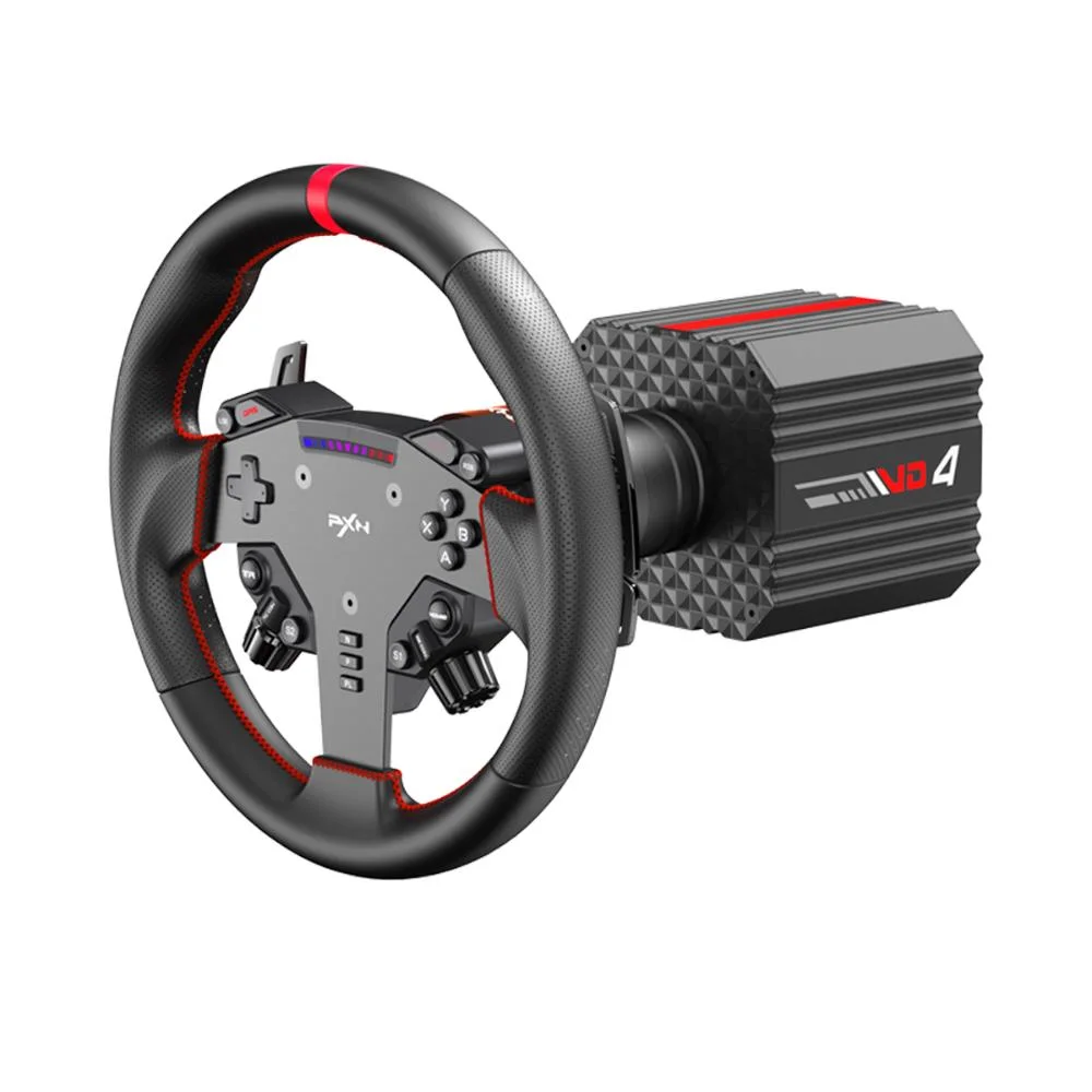 Volante Gamer Direct Drive Pxn Vd4, Encoder 24-bit, Pedais Ajustáveis, PC Volante Gamer Direct Drive Pxn Vd4, Encoder 24-bit, Pedais Ajustáveis, PC