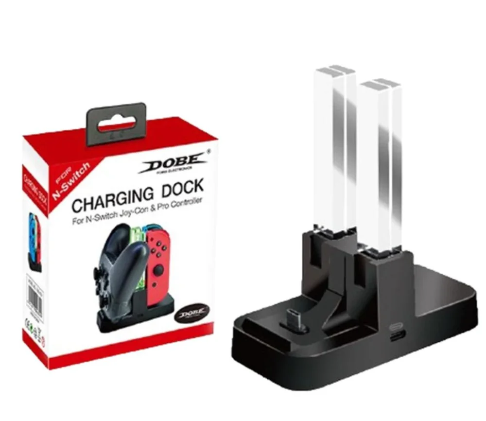 Carregador Base Dock Compativel Controle Pro E Joy-con Nintendo Switch Carregador Base Dock Compativel Controle Pro E Joy-con Nintendo Switch