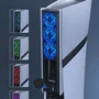 Cooler LED RGB Para Playstation 5 Slim Pro 3 Ventoinhas 1 Usb 3.0