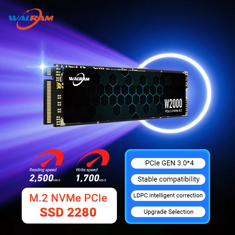 Ssd M.2 Nvme Walram 512gb, PCIe 3.0 Leitura 2600mb/s, Escrita 1900mb/s Ssd M.2 Nvme Walram 512gb, PCIe 3.0 Leitura 2600mb/s, Escrita 1900mb/s