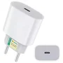 Carregador Parede 30w Para Iphone Usb-c Tipo C Turbo Rápido Branco