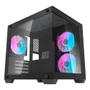 Gabinete Gamer Aigo Darkflash Durin D275m, RGB Máximo, Mid-tower Com Vidro Temperado E 3 Fans Rainbow